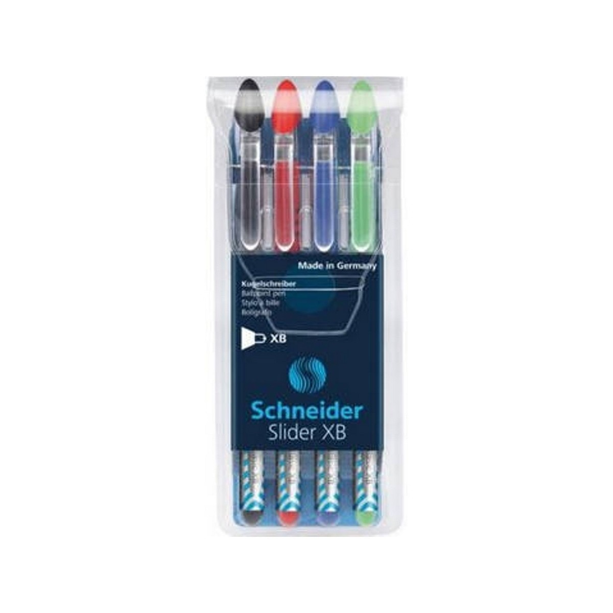 Imagem 0 de Conjunto de 4 canetas SCHNEIDER PEN Slider Basic Multicoloridas