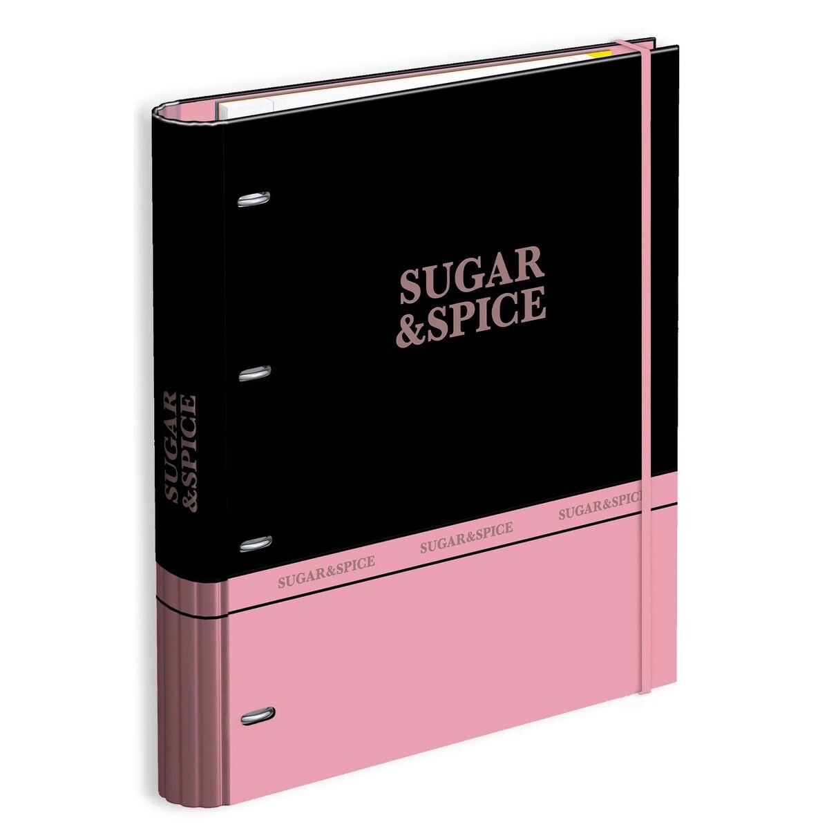 Capa A4 4 Argolas Lombada 7 Vincos Rec+Ind Sugar&Spice 24 3