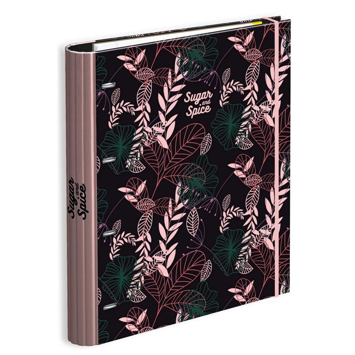 Capa A4 4 Argolas Lombada 7 Vincos Rec+Ind Sugar&Spice 24 1