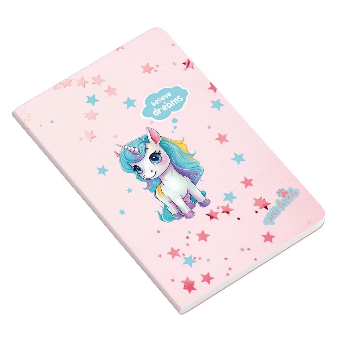 Caderno Agrafado A5 48F 90G Believe in Dreams Pautado 2