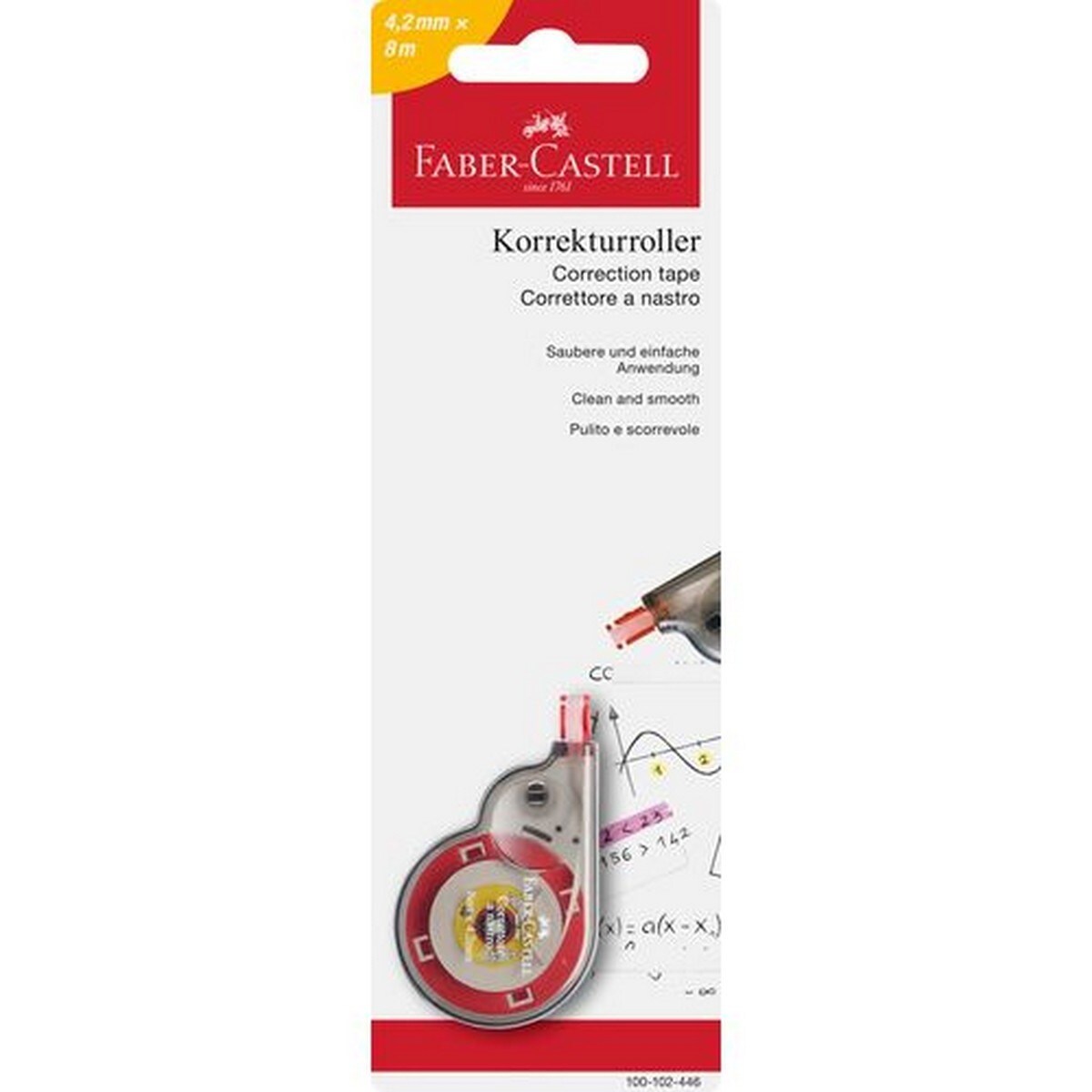 Fita Corretora Faber-Castell 8m 4.2mm 1