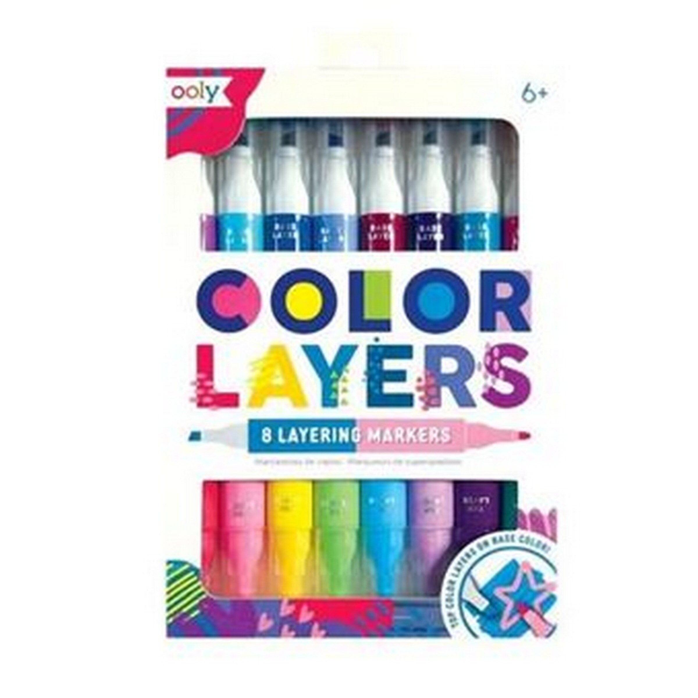 Marcador Ponta Dupla Ooly Color Layers - 8 Unidades 1