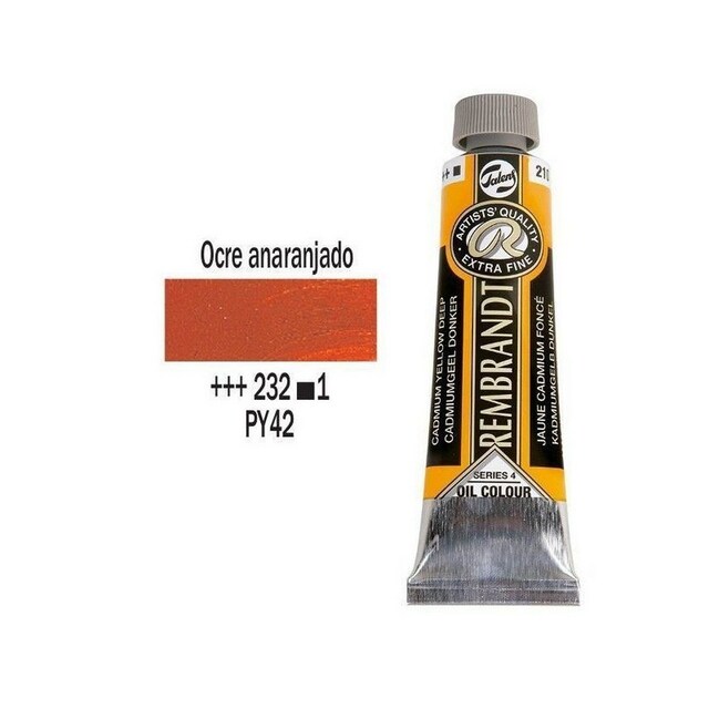 Imagem 0 de Tinta óleo rembrandt 40ml ocre alaranjado s.1 232
