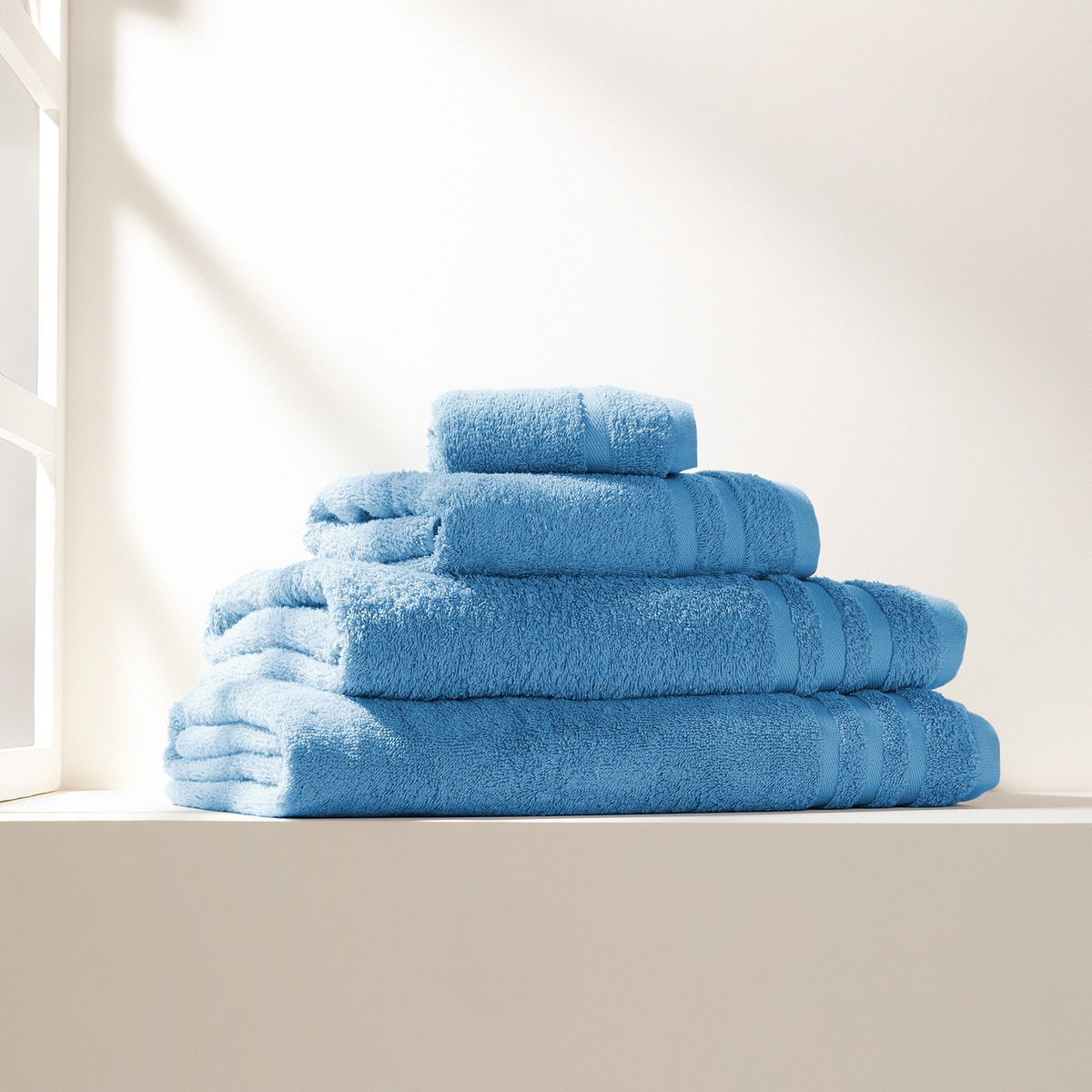 Toalla de baño algodón 450 gr/m2 Zafiro Basics El Corte Inglés Porcelana-1