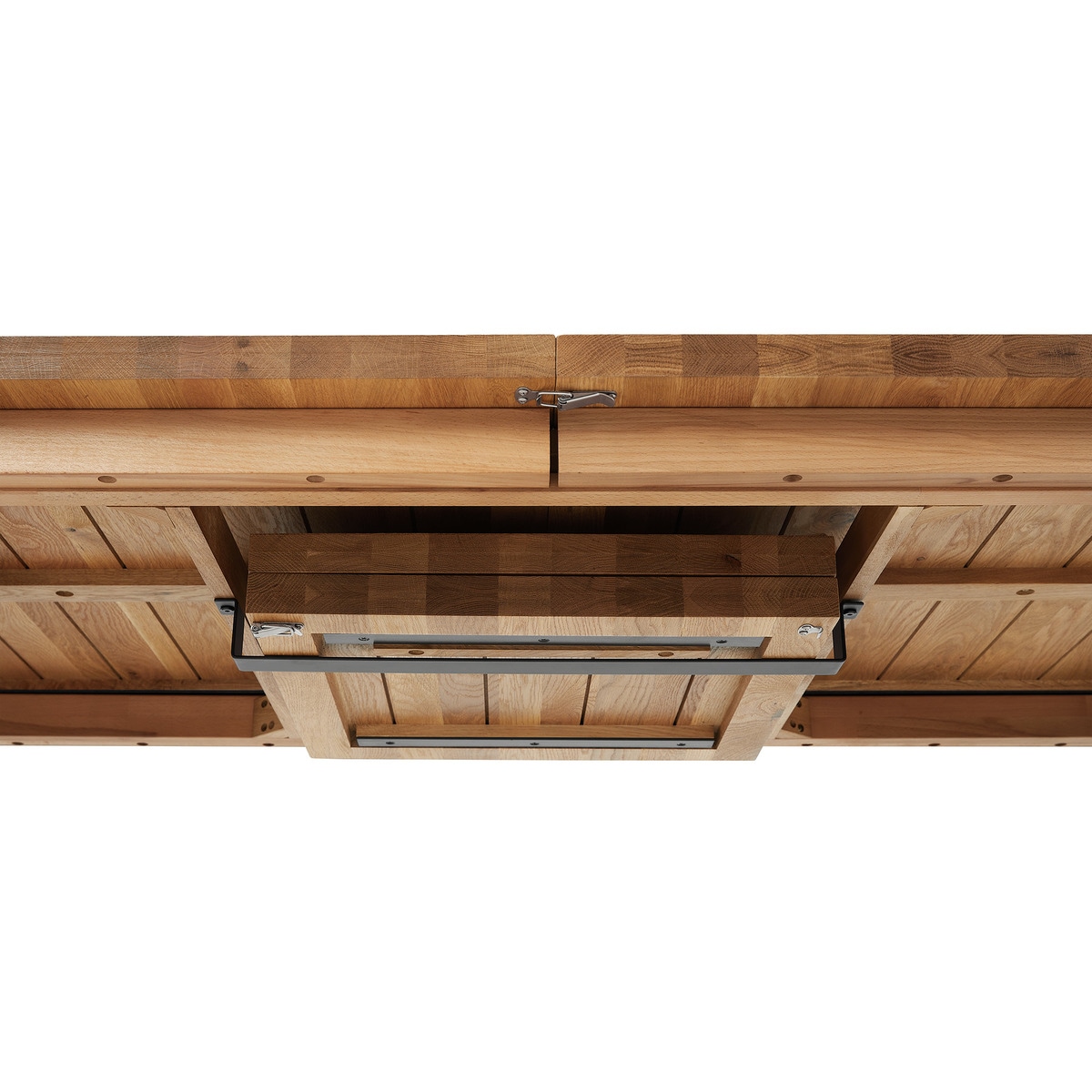 Mesa de comedor extensible de madera de roble Calia El Corte Inglés Natural-9