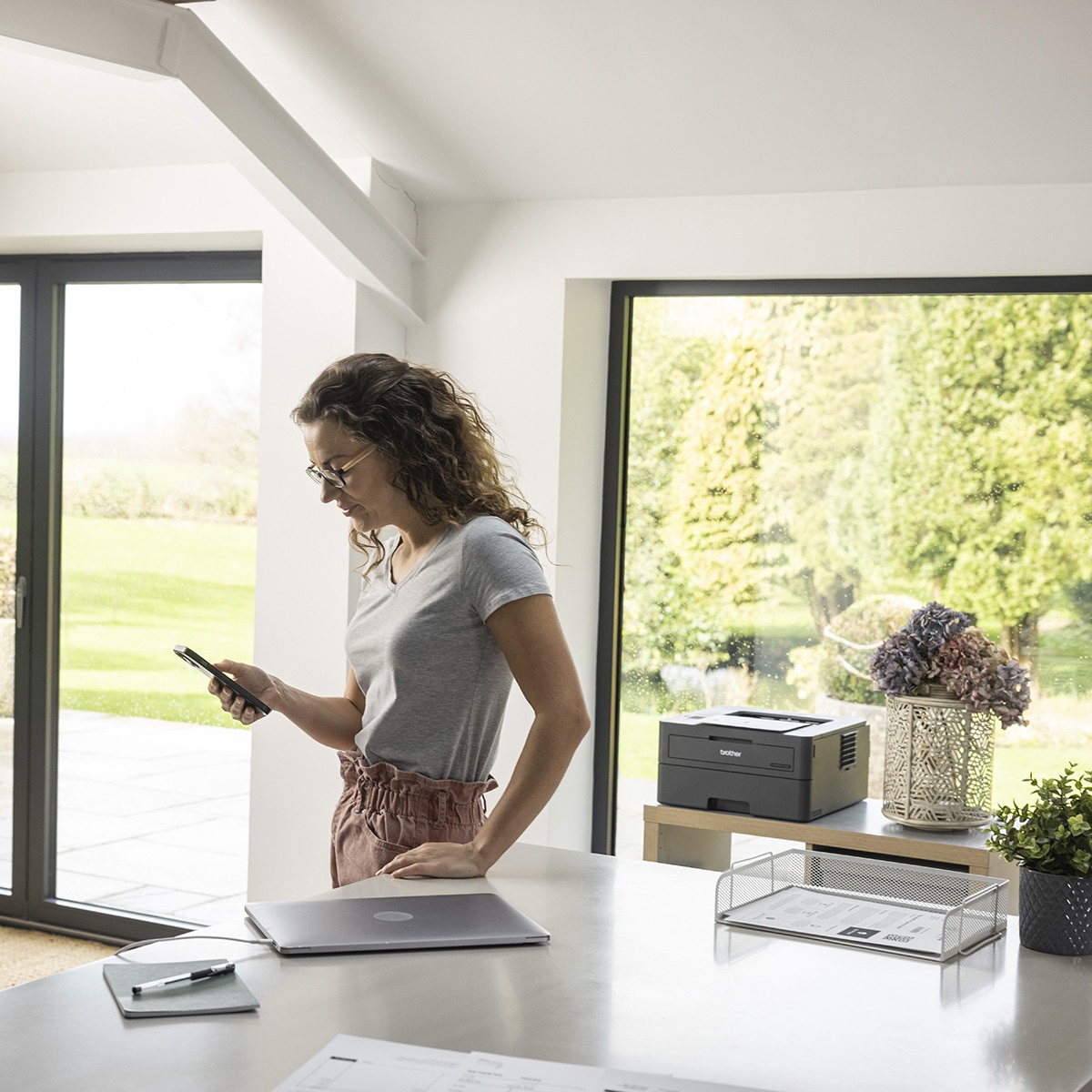Impresora láser Brother HL-L2400DWE, Wi-Fi Negro-8