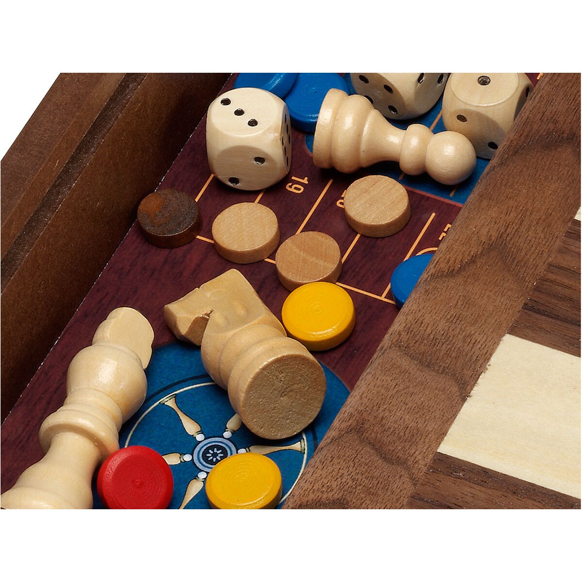 Conjunto de 5 Jogos em 1 Madeira 4