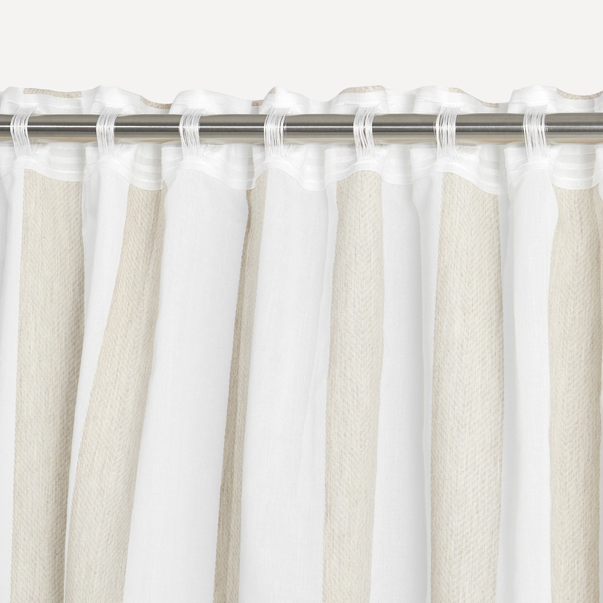 Cortina Confecionada com Sistema Multiusos Labeo Bege-3