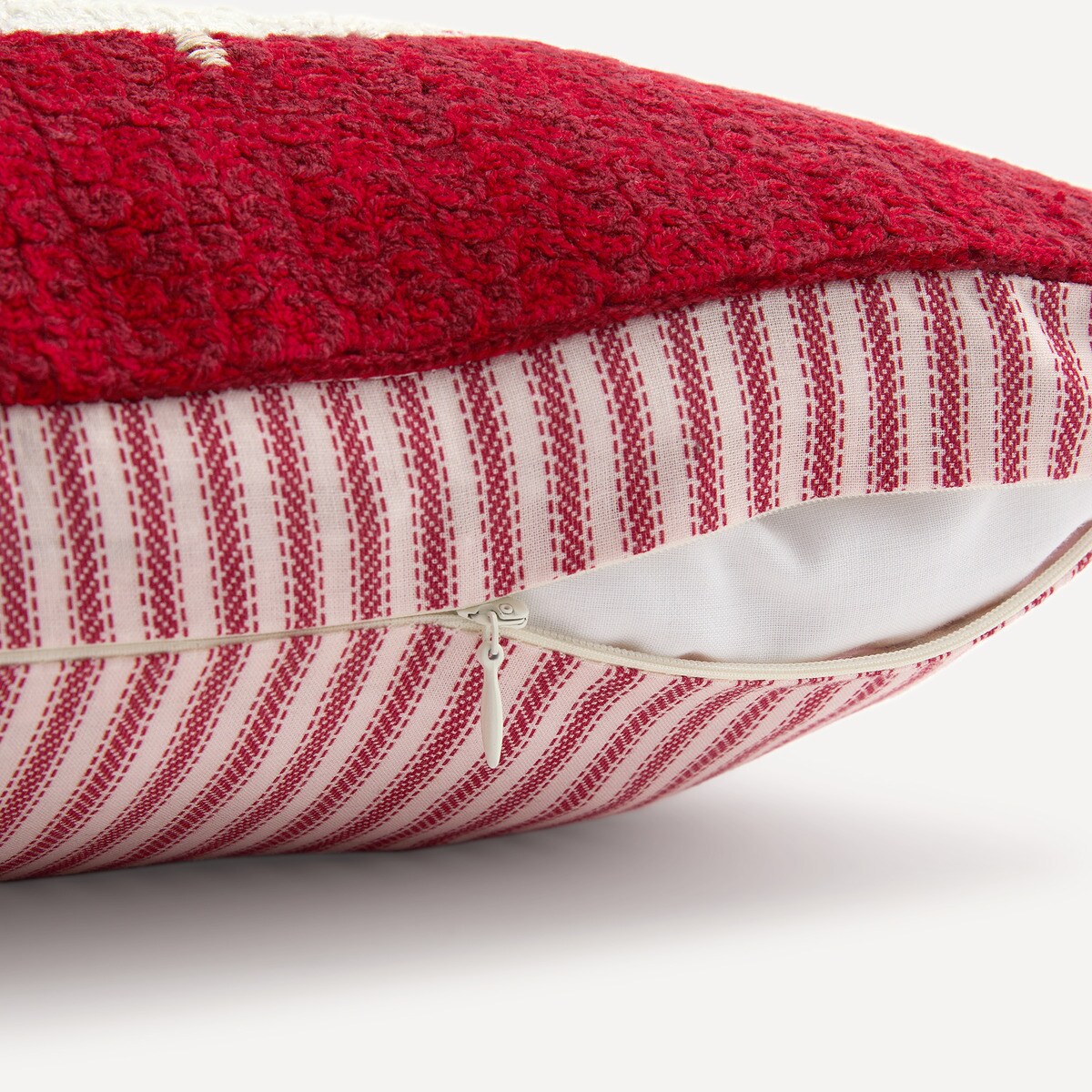 Almofada Decorativa Retangular Bordada White Trees Vermelho-3