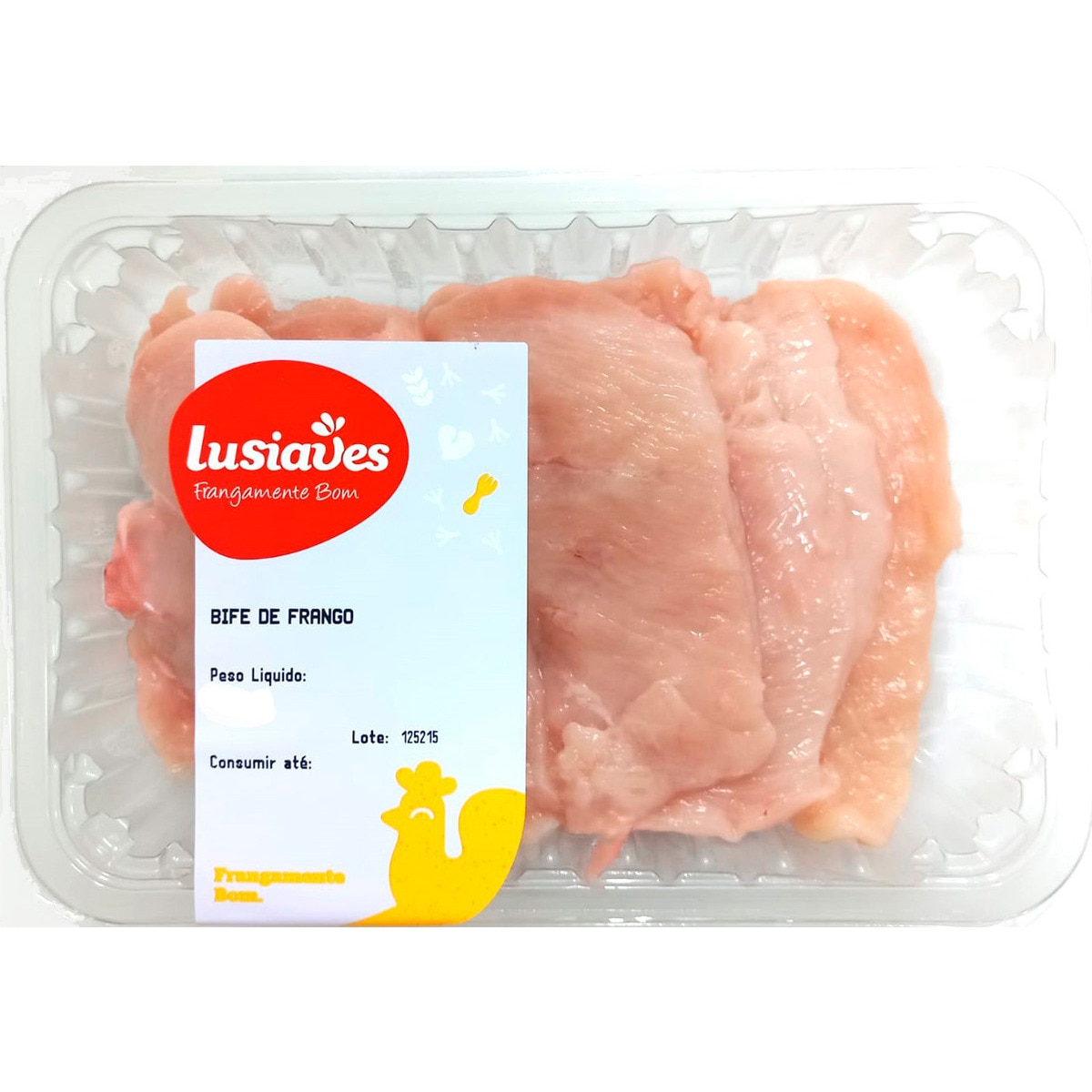 Bifes de Frango Peso Aproximado por embalagem 450 g