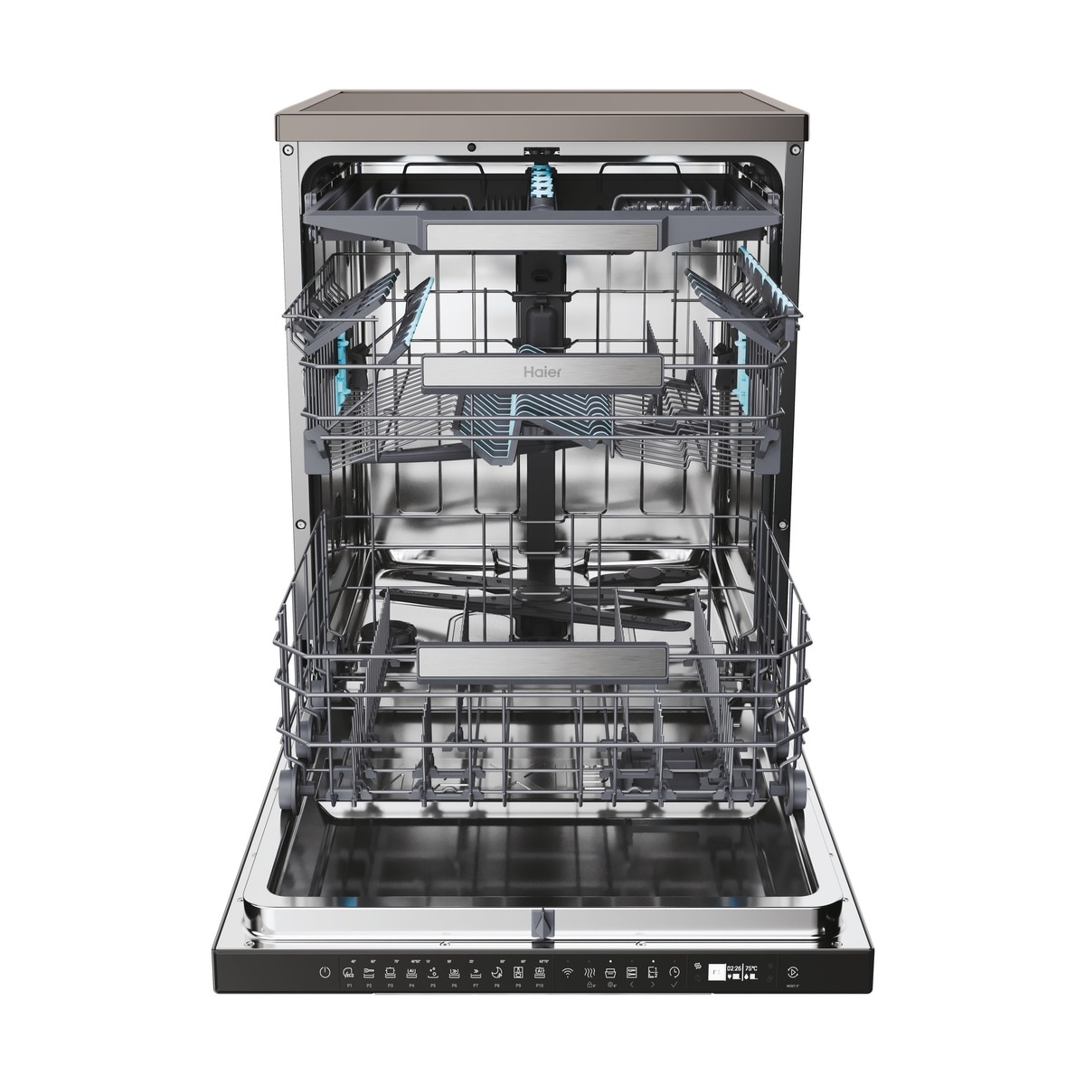 Lavavajillas Haier 14 servicios, 60 cm con WIFI I-PRO SHINE - XF 4A4M4PA Antracita-3
