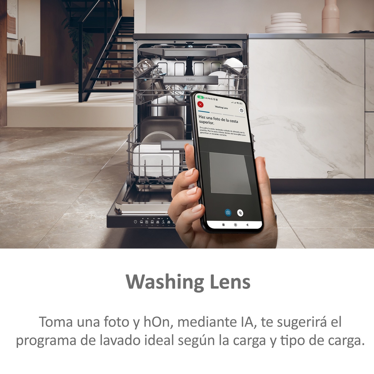Lavavajillas Haier 14 servicios, 60 cm con WIFI I-PRO SHINE - XF 4A4M4PA Antracita-7