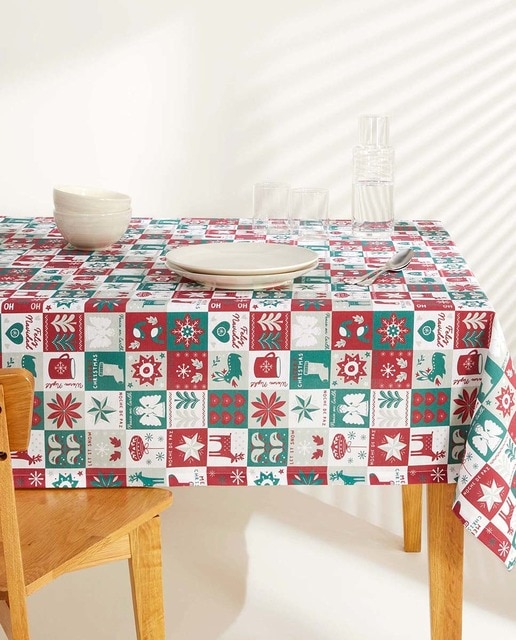 Imagen 0 de Mantel navideño antimanchas resinado Belen Basics El Corte Inglés