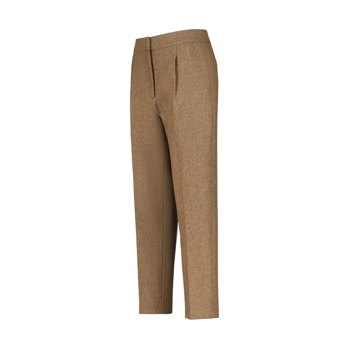 Calças de Mulher aos Mini Quadrados Coral-4