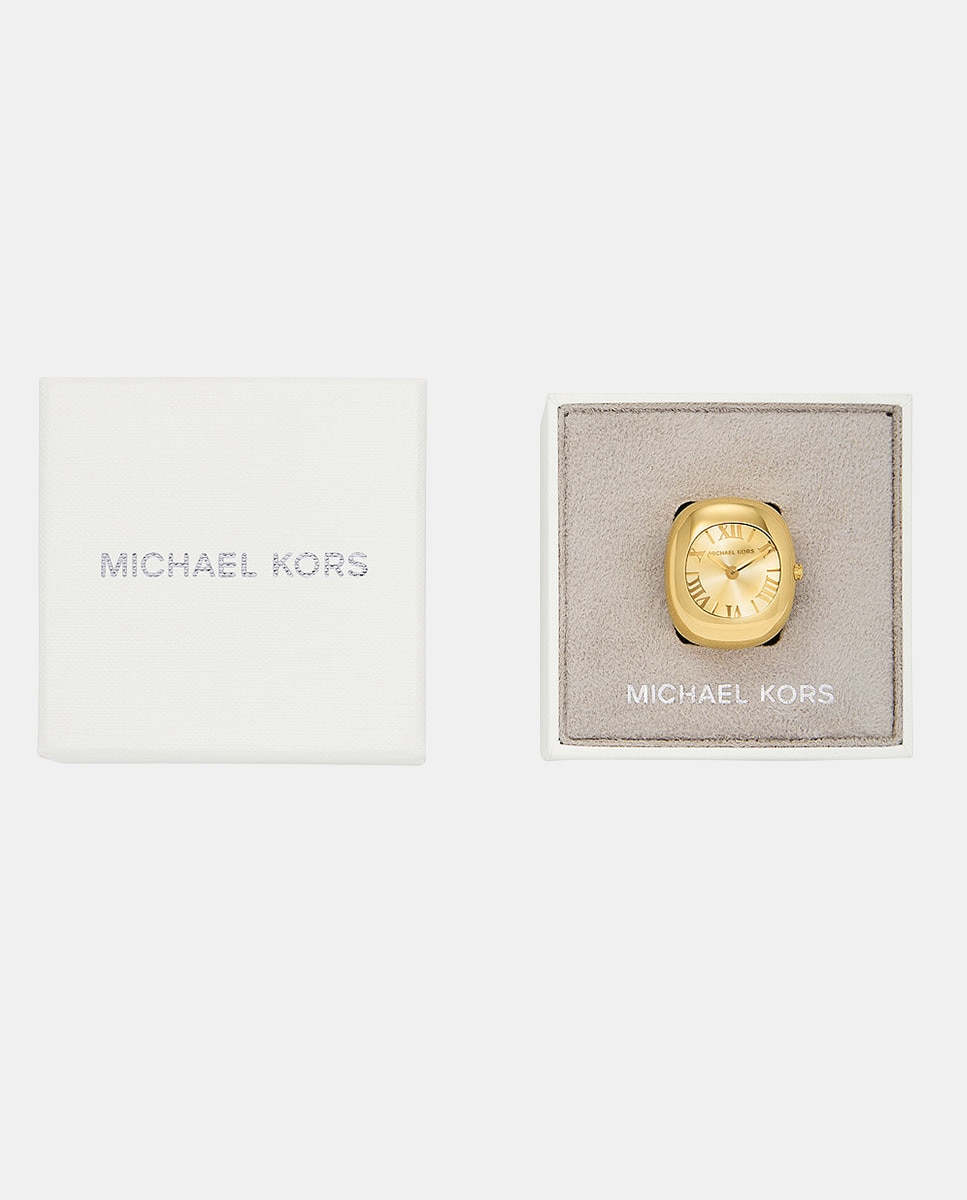 Reloj de mujer MK4847 de acero dorado Oro-3