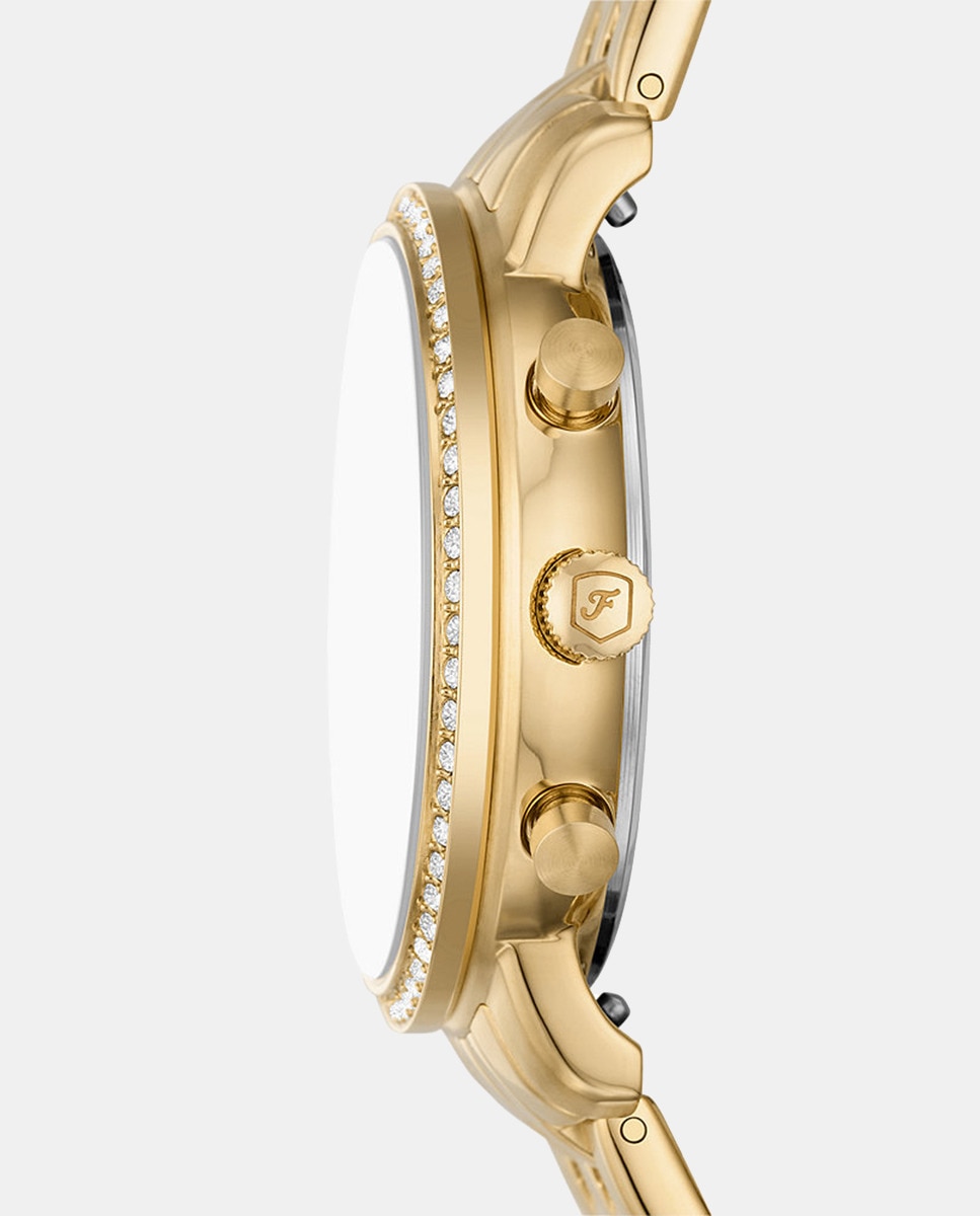 Cronógrafo ES5358 de Aço - Dourado Ouro-3