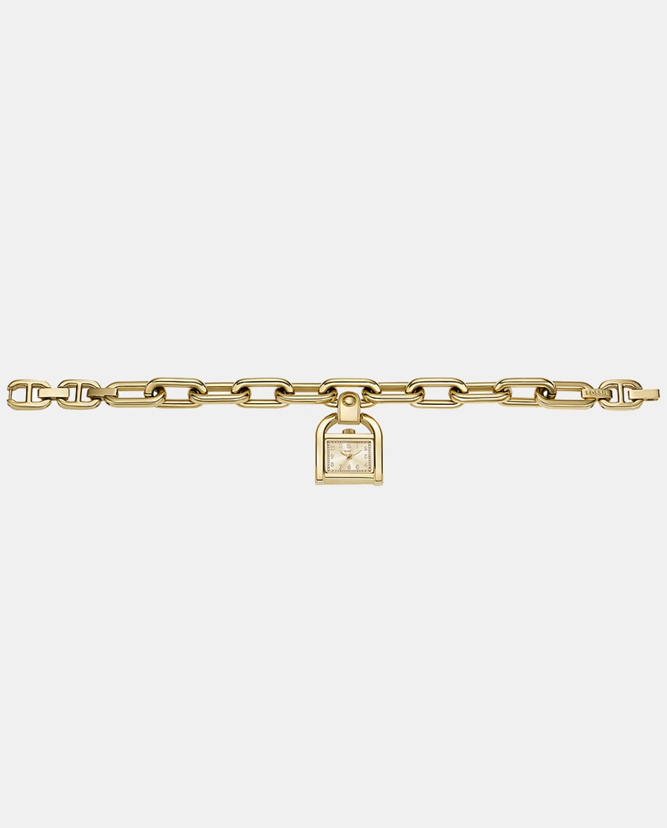 Bracelete com Conta de Relógio ES5372 de Aço - Dourado Ouro-3