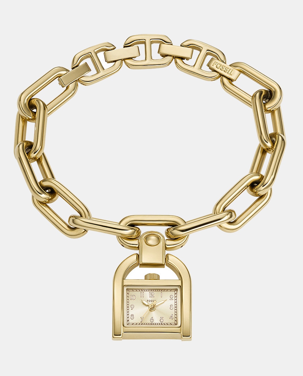 Bracelete com Conta de Relógio ES5372 de Aço - Dourado Ouro-1