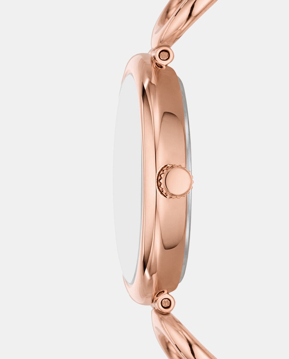 Relógio ES5273 de Aço - Rosa Prateado-3