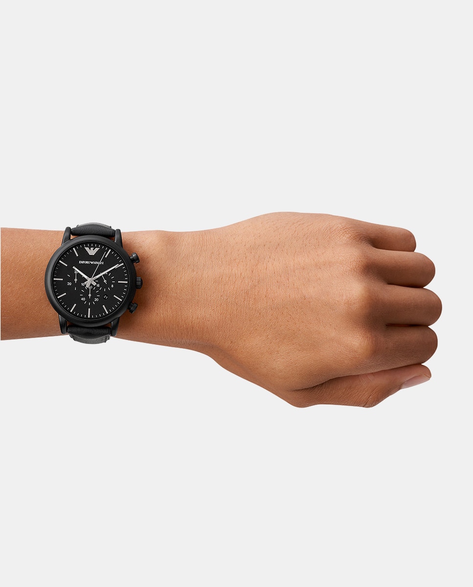 Relógio AR1970 Crono em Pele e Silicone - Preto Preto-6