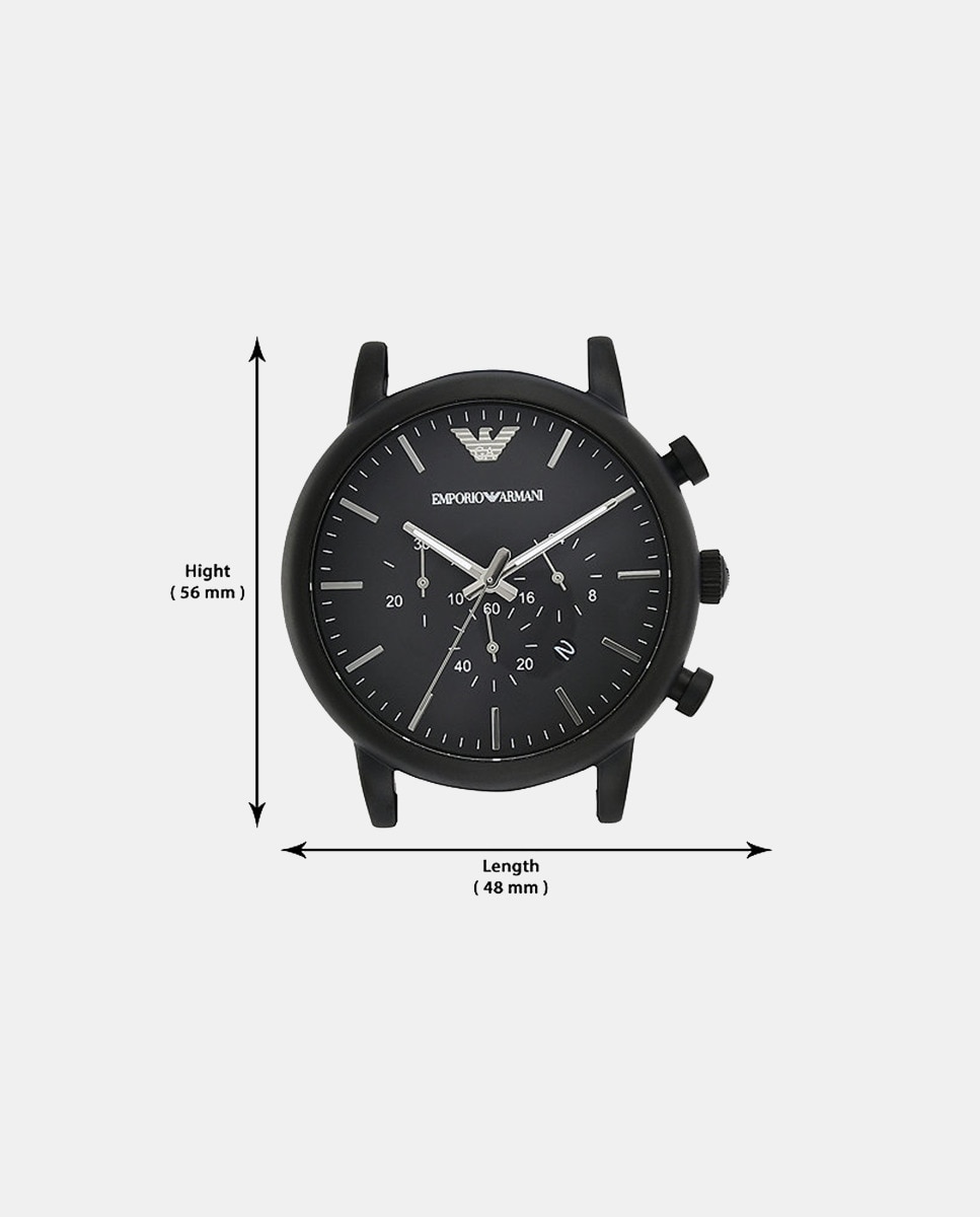 Relógio AR1970 Crono em Pele e Silicone - Preto Preto-5