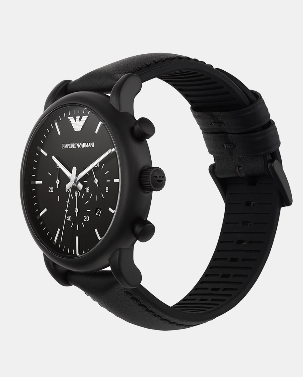Relógio AR1970 Crono em Pele e Silicone - Preto Preto-4