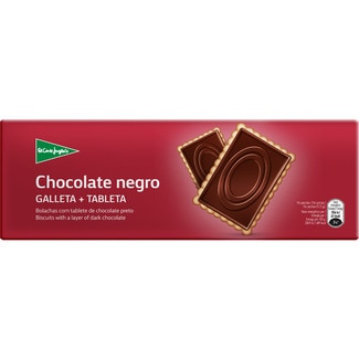 galletas con tableta de chocolate negro estuche 150 g - El Corte Ingles