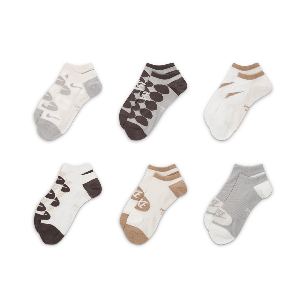 Pack de 6 pares de meias Everyday Lightweight Nike Multicolor-2