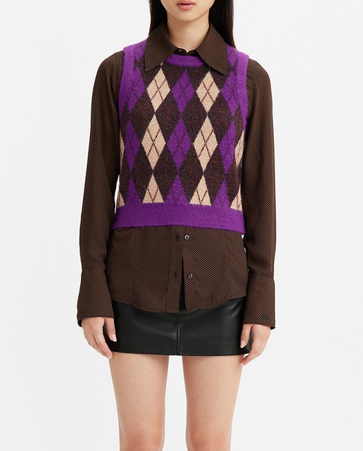 Imagen 0 de Chaleco de mujer de punto con cuello redondo