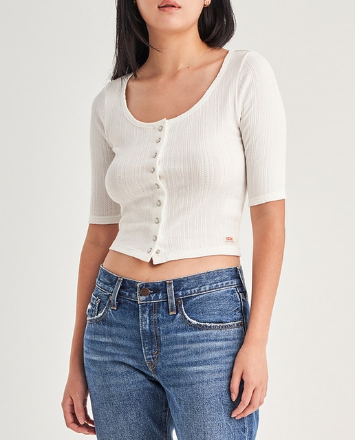 Imagen 0 de Camiseta de mujer de manga 3/4 y escote barco