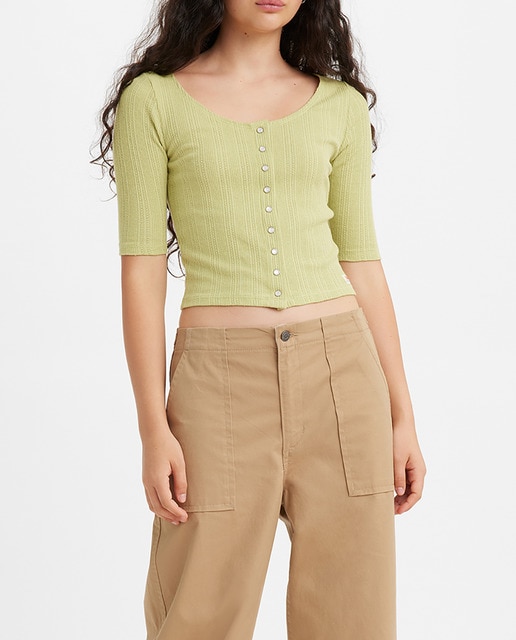 Imagen 0 de Camiseta de mujer de manga 3/4 y escote barco