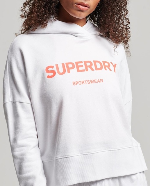 Imagen 0 de Sudadera de mujer de mujer Core Sport corta de corte cuadrado con capucha