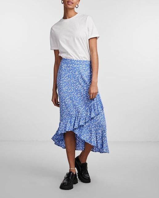 Imagen 0 de Falda midi con volante