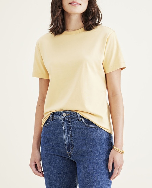 Imagen 0 de Camiseta de mujer de manga corta cuello redondo