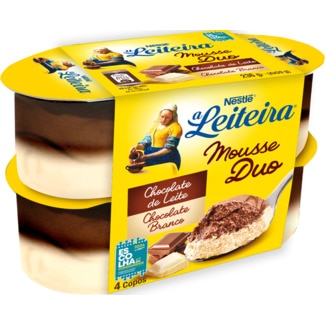 Mousse Duo Pack 4 unidades embalagem 59 g - A Leiteira