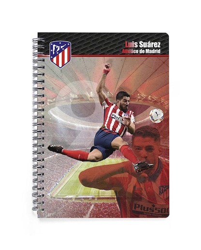 Imagen 0 de Cuaderno grande 3D Atlético de Madrid Luis Suárez