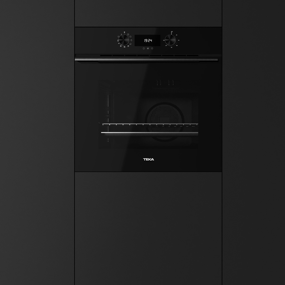 Horno convencional Teka Hydroclean, Surround Temp - HLB 8400 FBK Negro-5