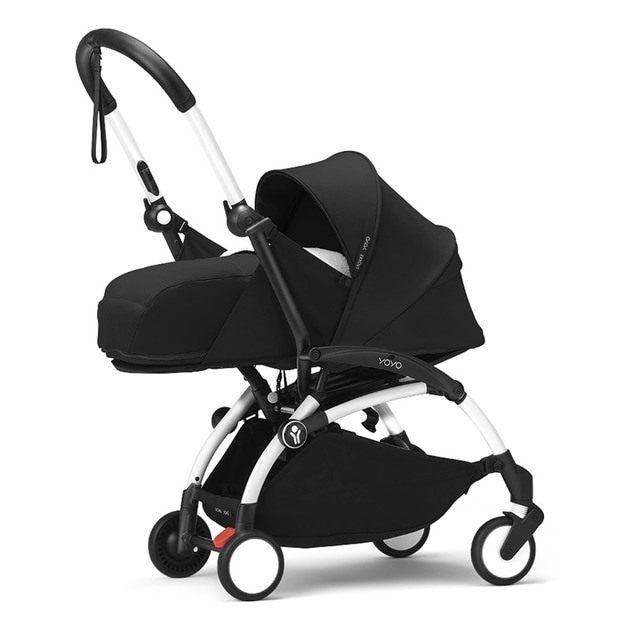 Imagen 0 de Carro de bebé Stokke® YOYO³ con Chasis Blanco y Pack recién nacido 0+ Negro