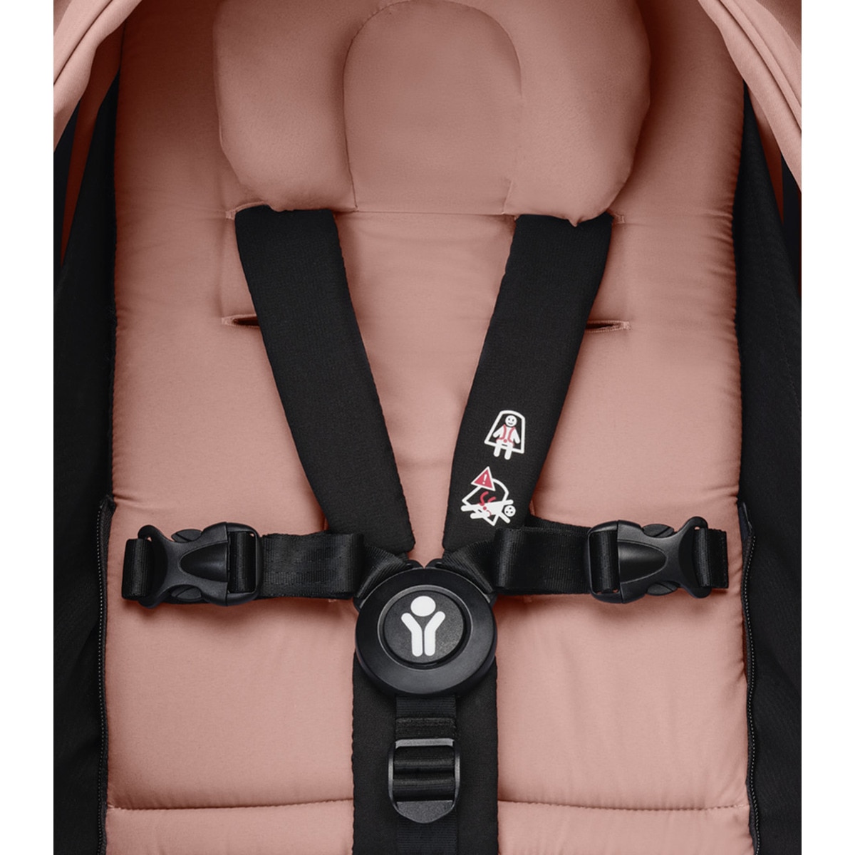 Carro de bebé Stokke® YOYO³ con Chasis Blanco y Pack recién nacido 0+ Ginger Rosa-3