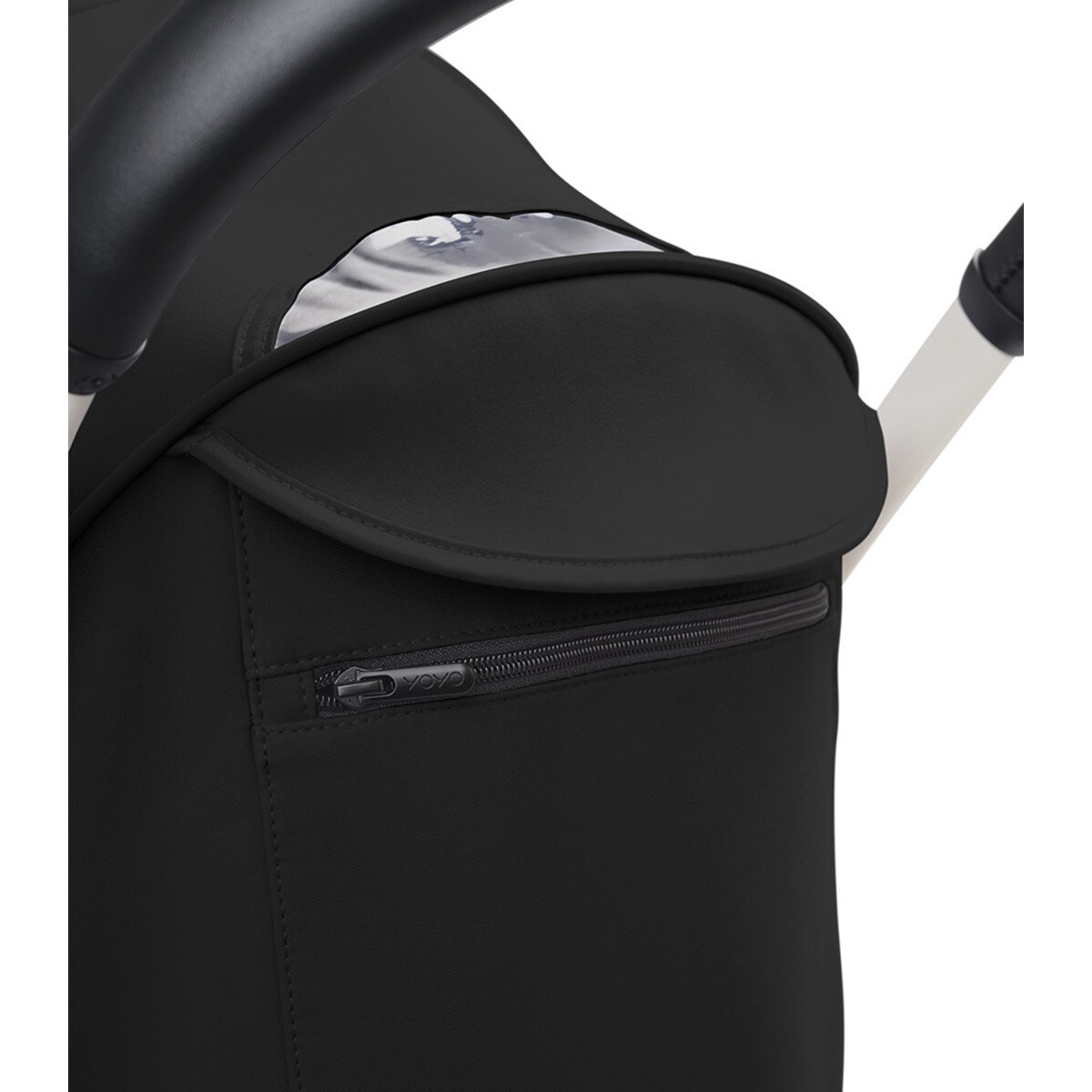 Carrinho de Passeio Stokke® YOYO³ com Chassis Preto e Oack de 6+ Color Preto 6