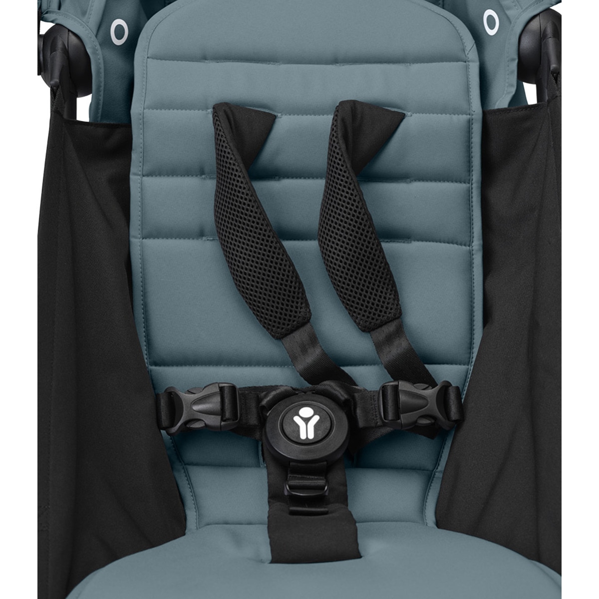 Silla de Paseo Stokke® YOYO³ con Chasis Negro y 6+ color pack Aqua Azul-5