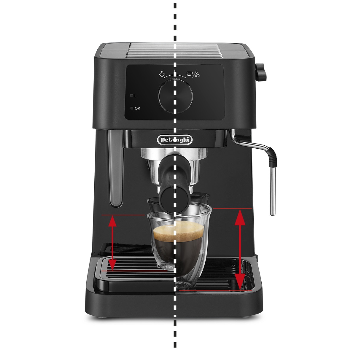 Cafetera espresso De'Longhi EC230.BK bomba tradicional, con deposito de agua extraible Negro-4