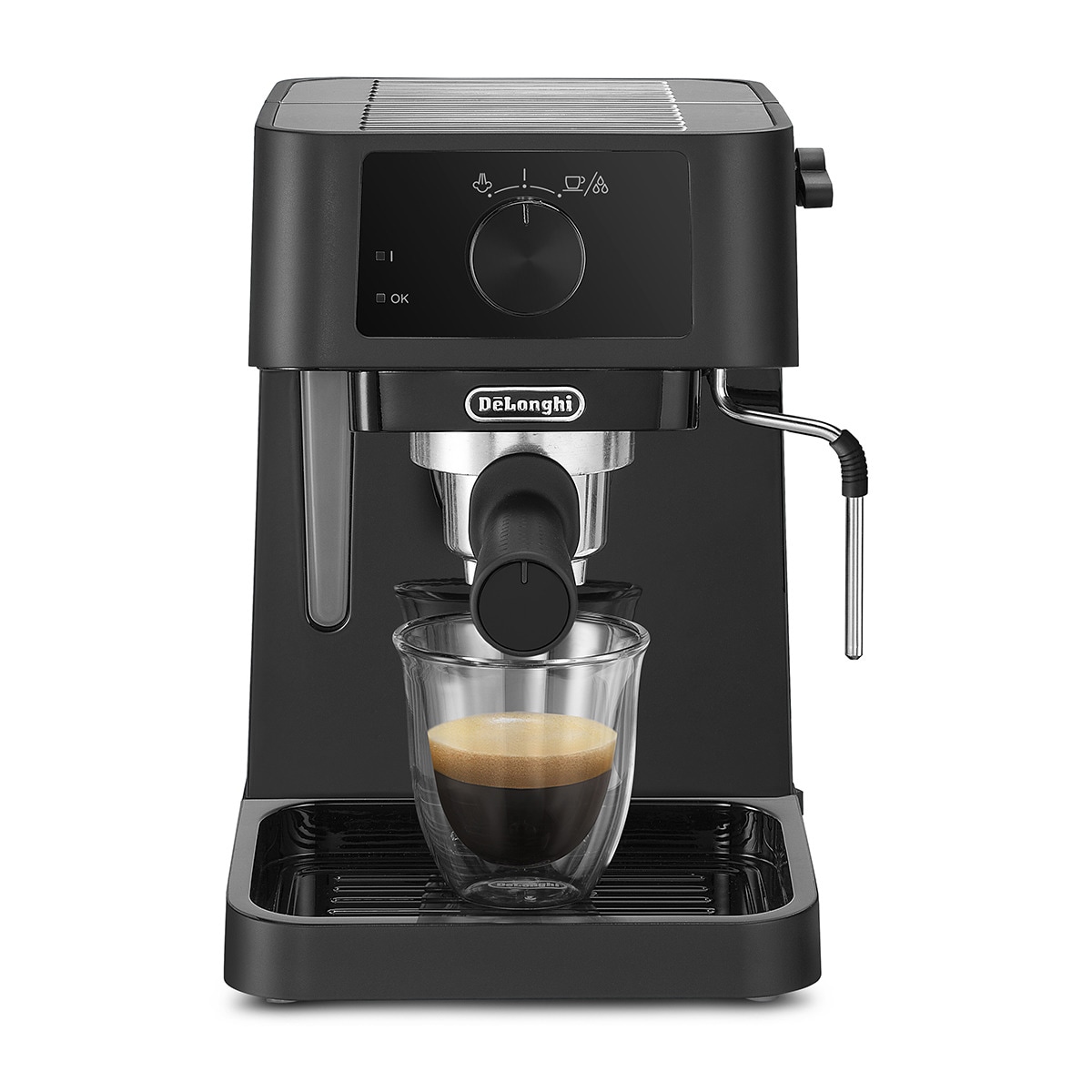 Cafetera espresso De'Longhi EC230.BK bomba tradicional, con deposito de agua extraible Negro-1
