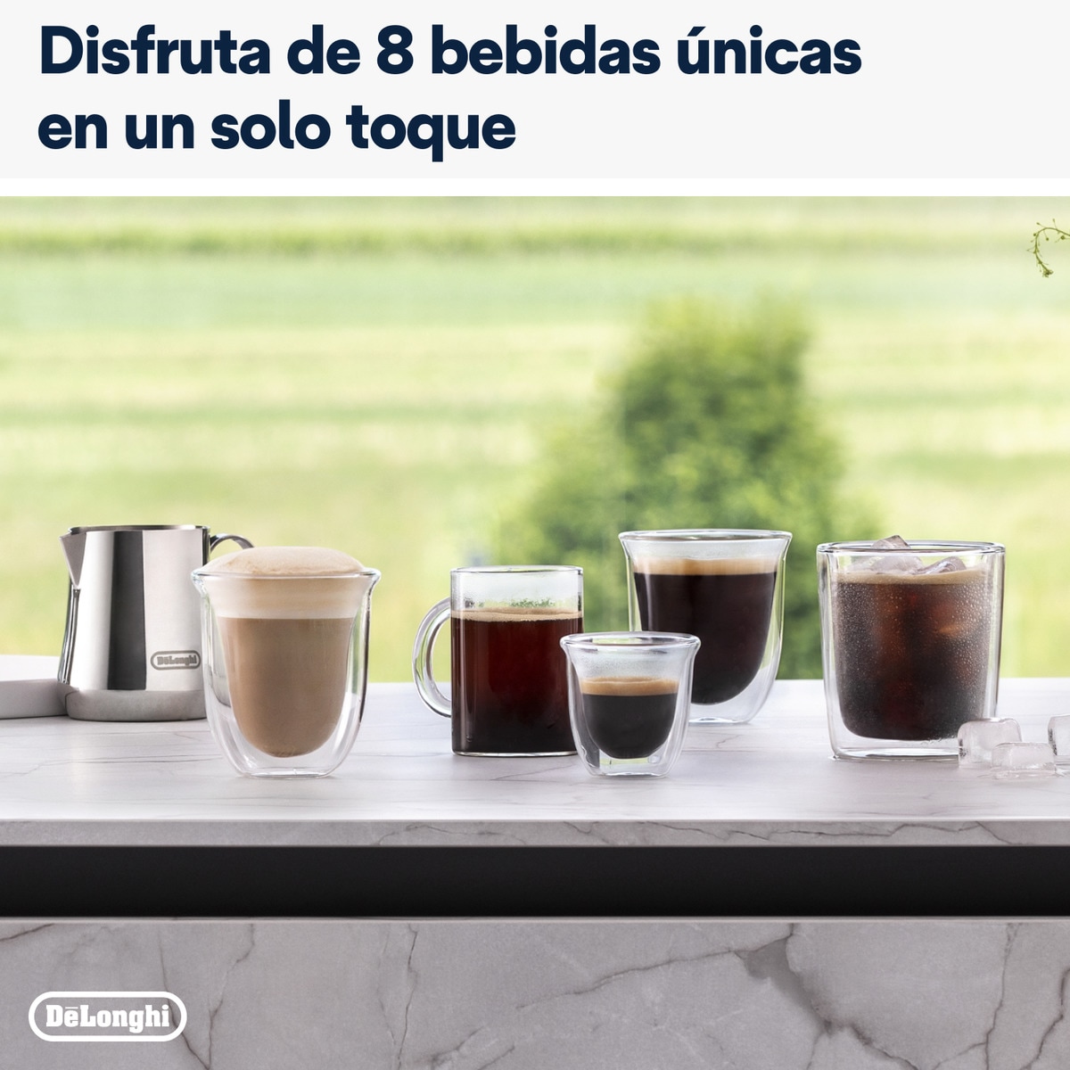 Cafetera Superautomática De'Longhi Rivelia EXAM440.35.B con 2 depósitos de café intercambiables Negro-8