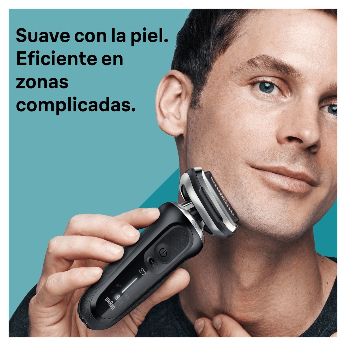 Máquina de Barbear Braun Series 7 71-N1200s 360° Flex, Utilização em Seco ou em Molhado, com Aparador de Precisão Preto-2
