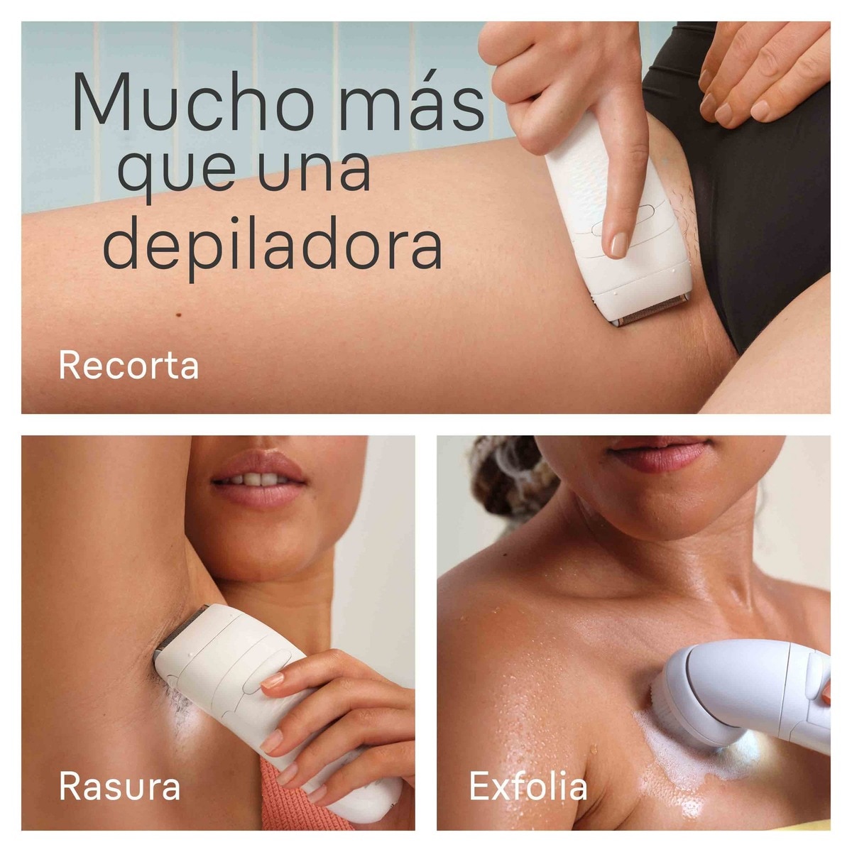 Depiladora eléctrica Braun Silk-épil 5, inalámbrica, con cabezal de exfoliación, uso en seco y húmedo Blanco / Flamenco-6