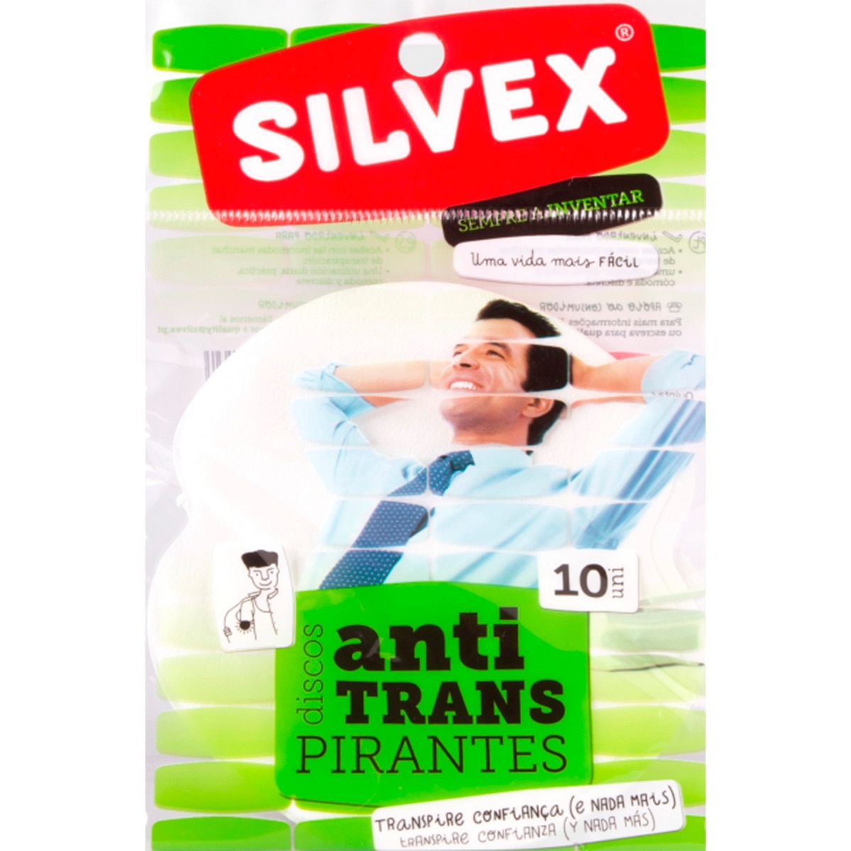 Discos Anti-Transpirantes embalagem 10 unidades