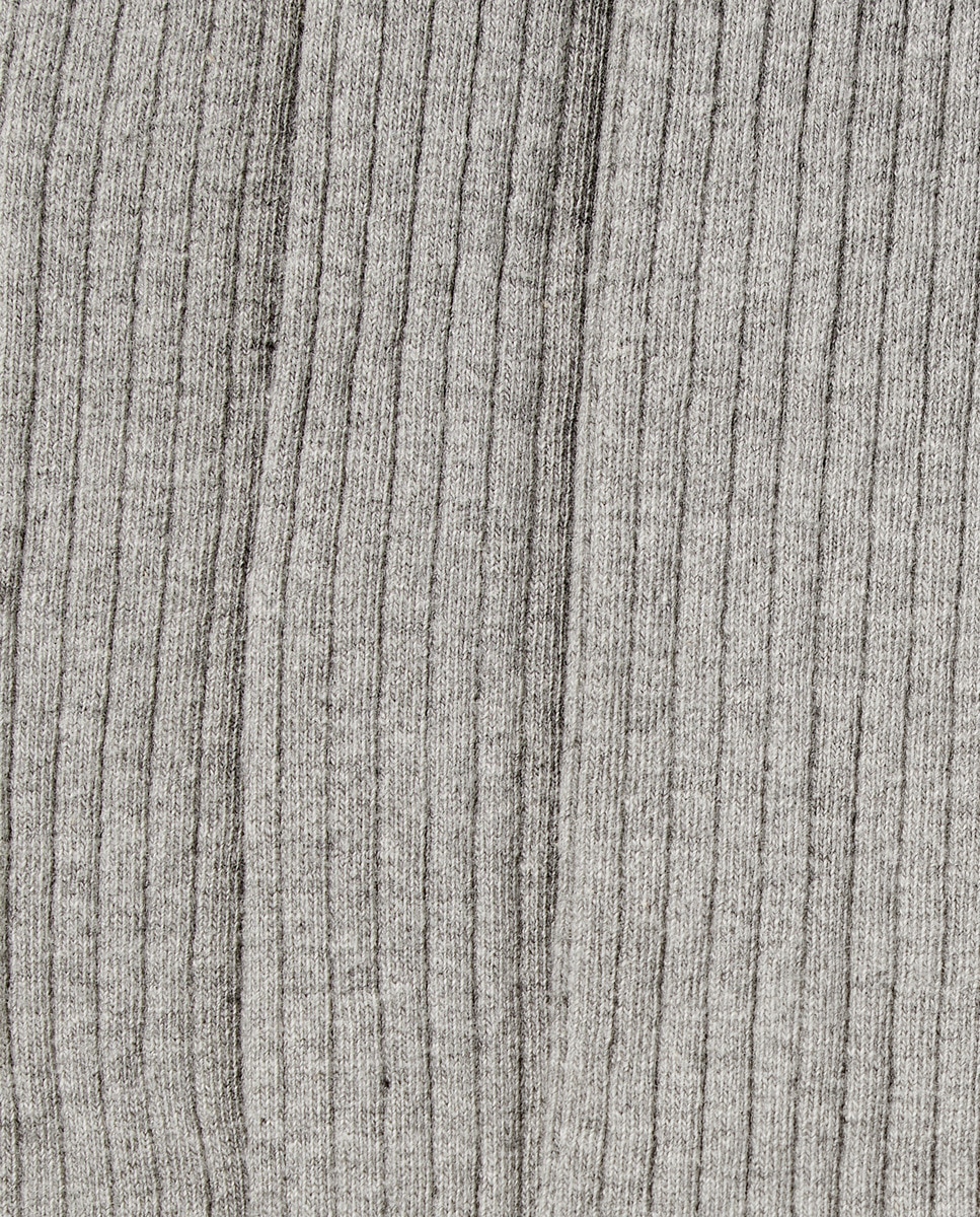 Pack de Três Meias Altas Caneladas de Criança Cinzento-2