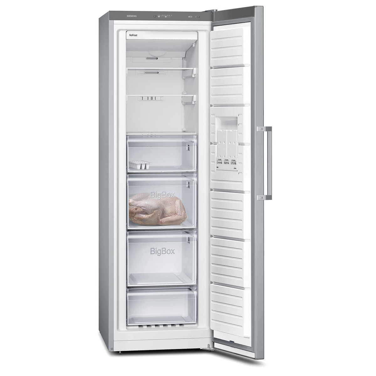 Congelador vertical Siemens No Frost - GS36NVIEP Inox antihuellas-2