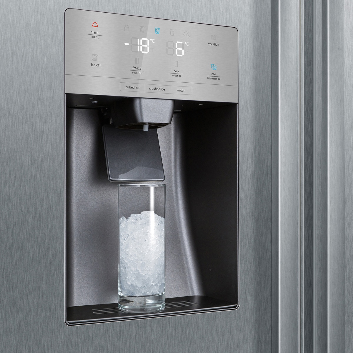 Frigorífico americano Siemens No Frost - Dispensador - KA93DAIEP. . Inox antihuellas-3